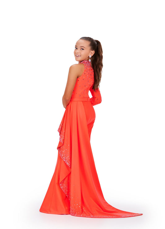 ASHLEYlauren 8253 - Neon Orange