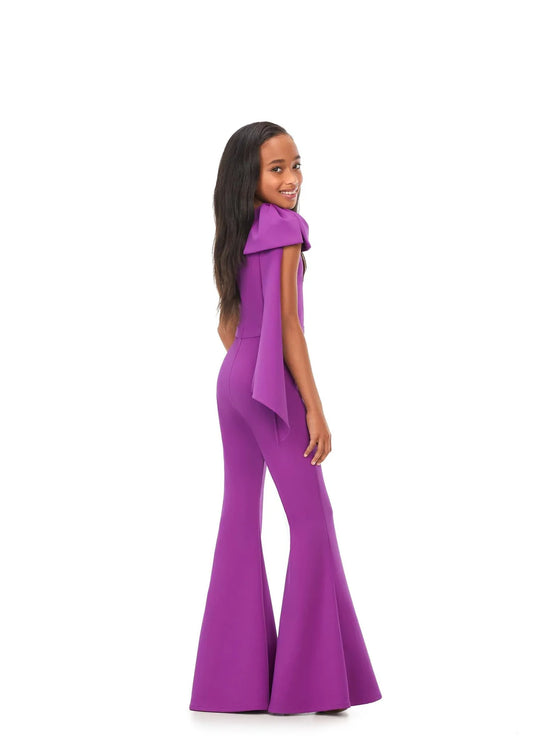 ASHLEYlauren Kids Bow Jumpsuit 8155
