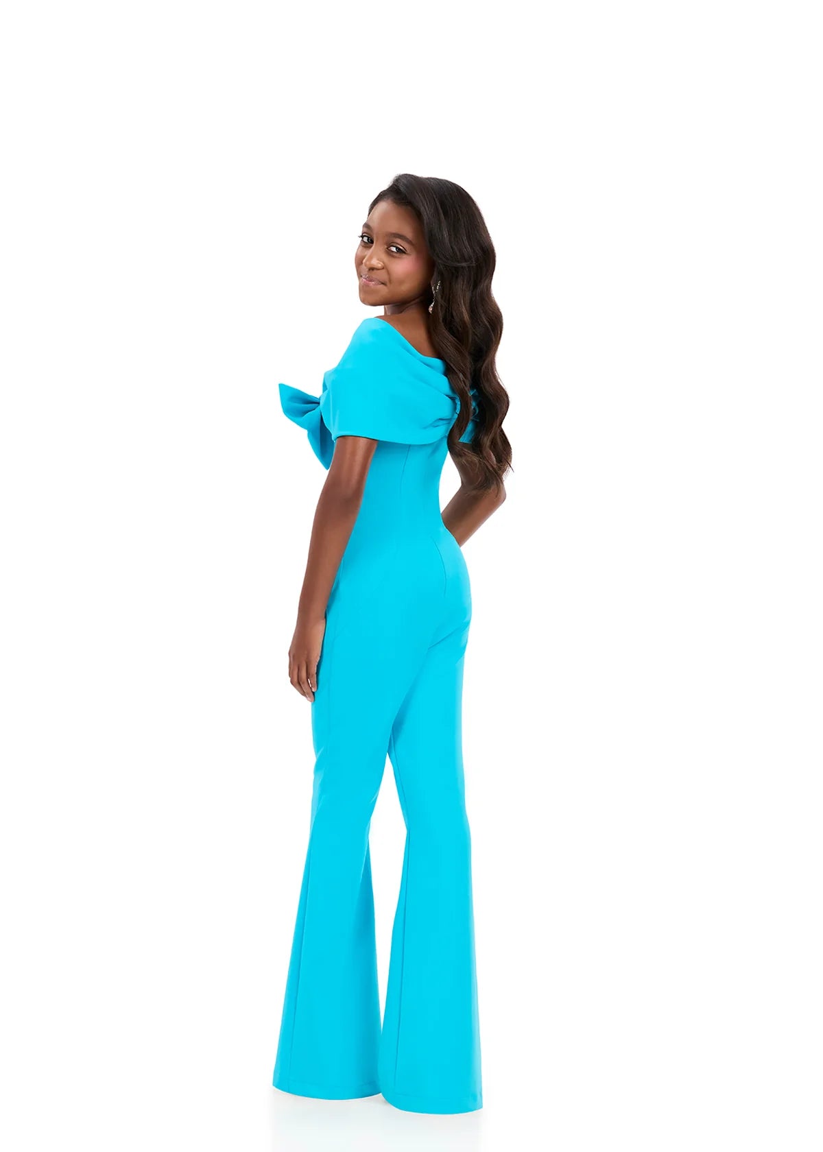 ASHLEYlauren Kids Bow Jumpsuit 8372