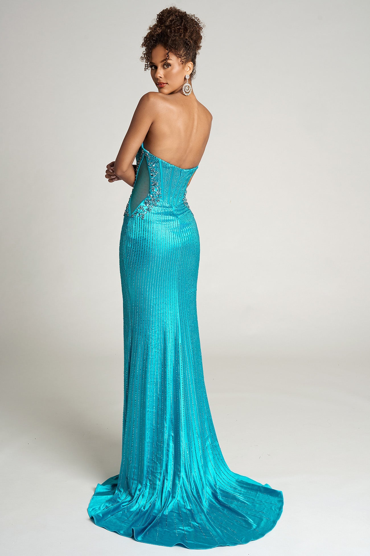 Portia and Scarlett Strapless Corset Prom Dress PS26147