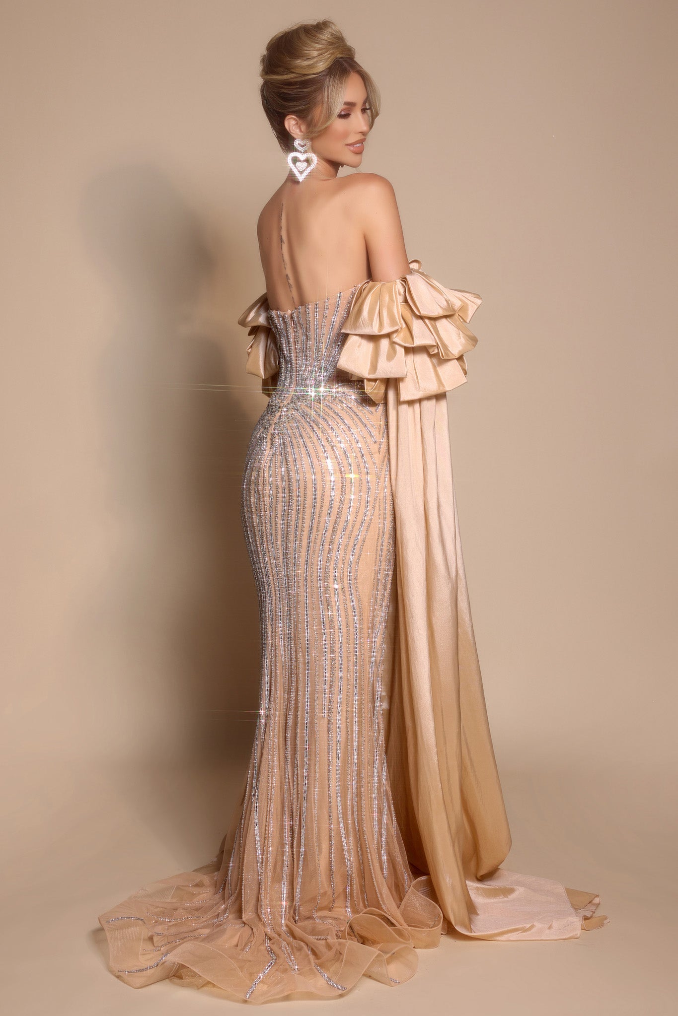 Portia and Scarlett Sparkly Strapless Prom Dress PS26195