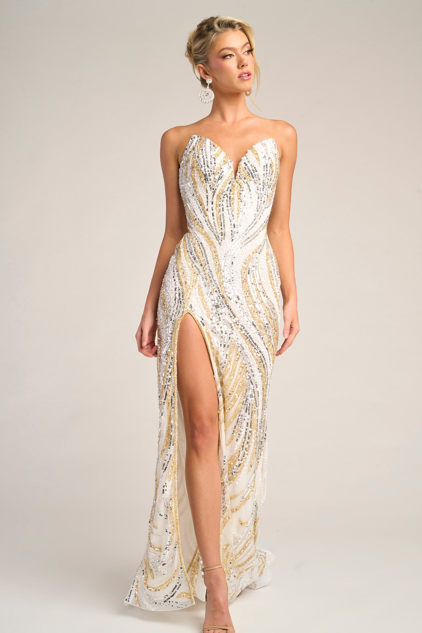 Portia and Scarlett Sweetheart Strapless Prom Dress PS26419C