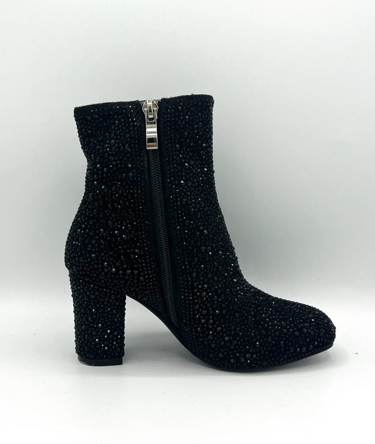 Kids Sparkler Bootie- Black