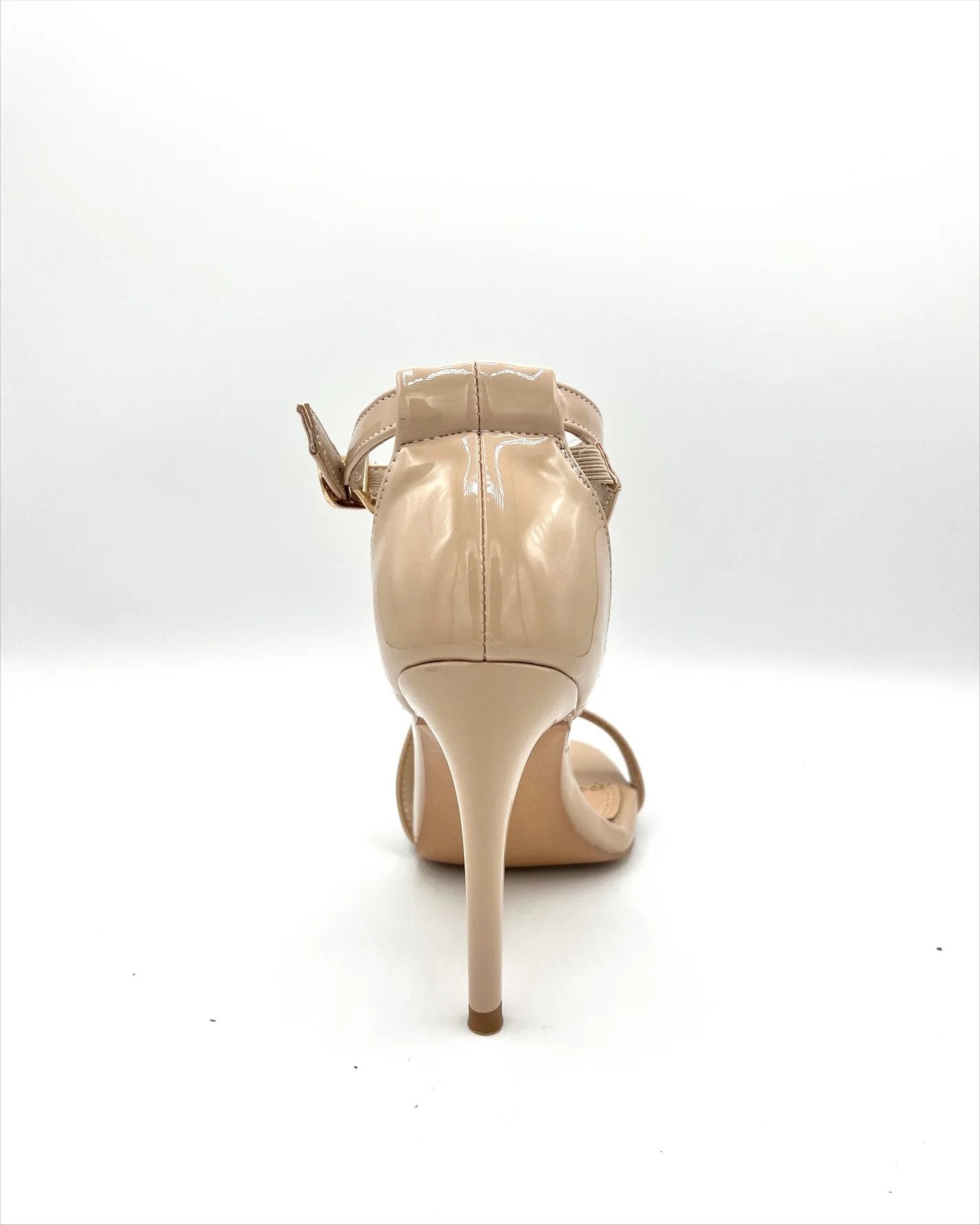 Crossover Strap Heel- Cashew