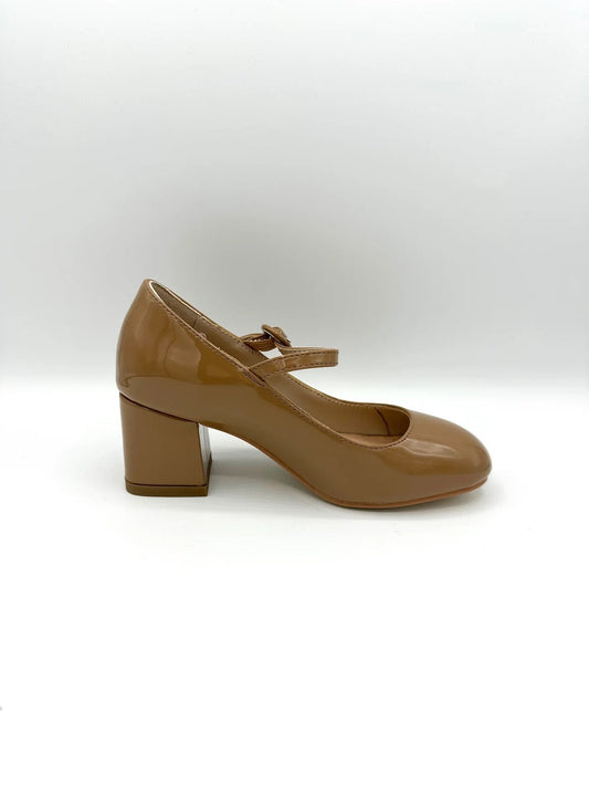 Mary Jane Heel - Oatmeal
