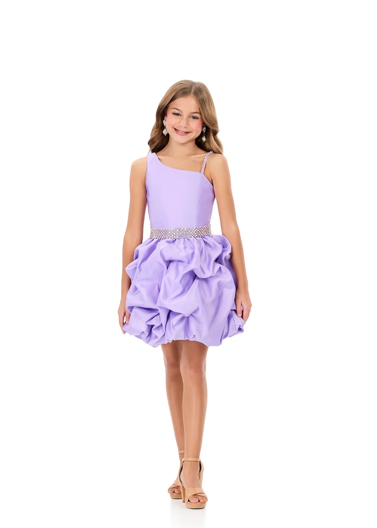 ASHLEYlauren Kids Satin Bubble Dress 8329