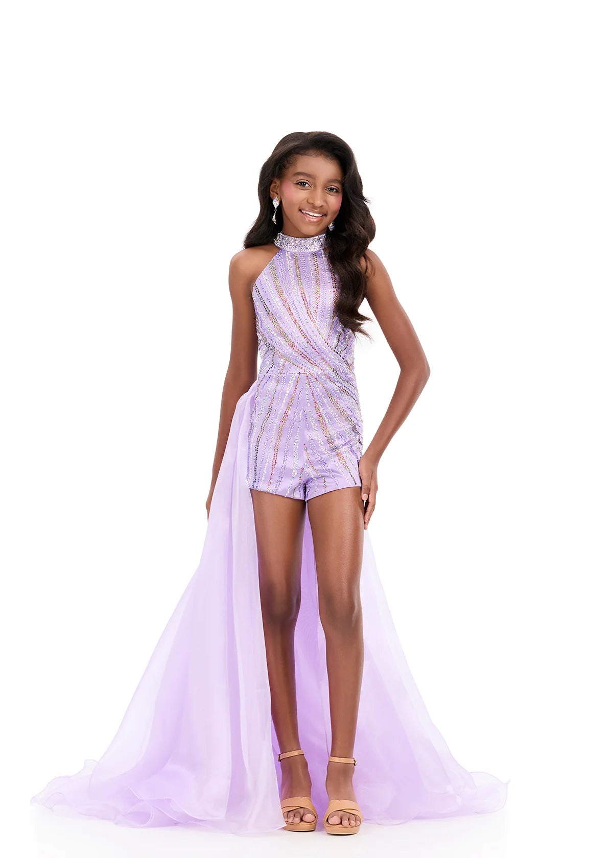 ASHLEYlauren Kids Beaded Two-Piece 8364