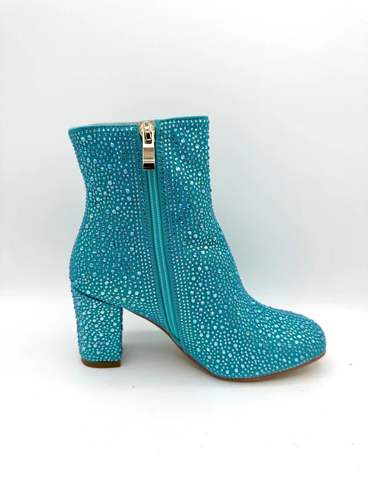 Kids Sparkler Bootie - Teal