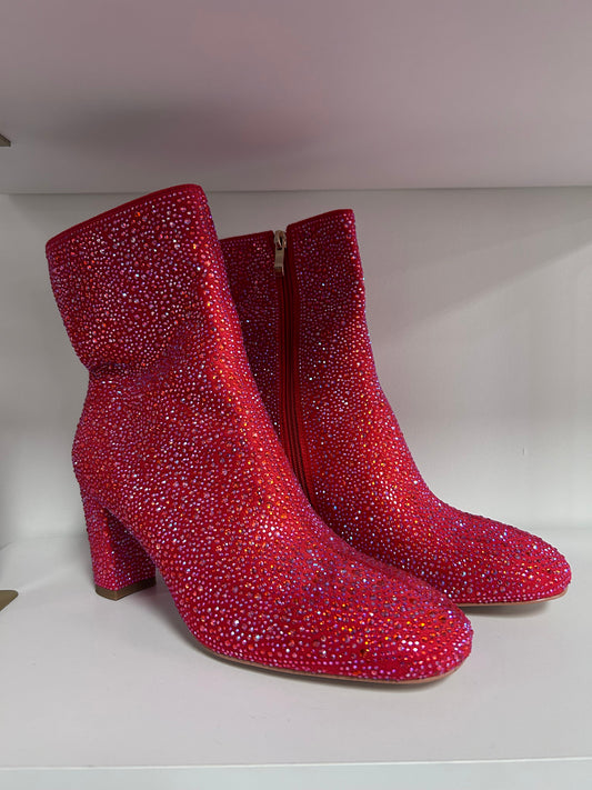 Sparkler Bootie - Red