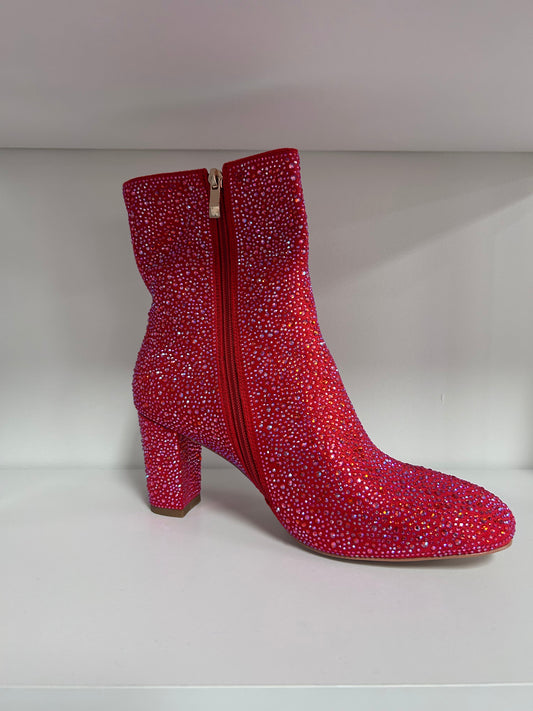 Sparkler Bootie - Red