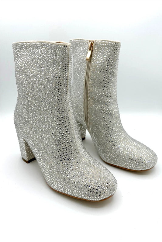 Sparkler Bootie - Crystal