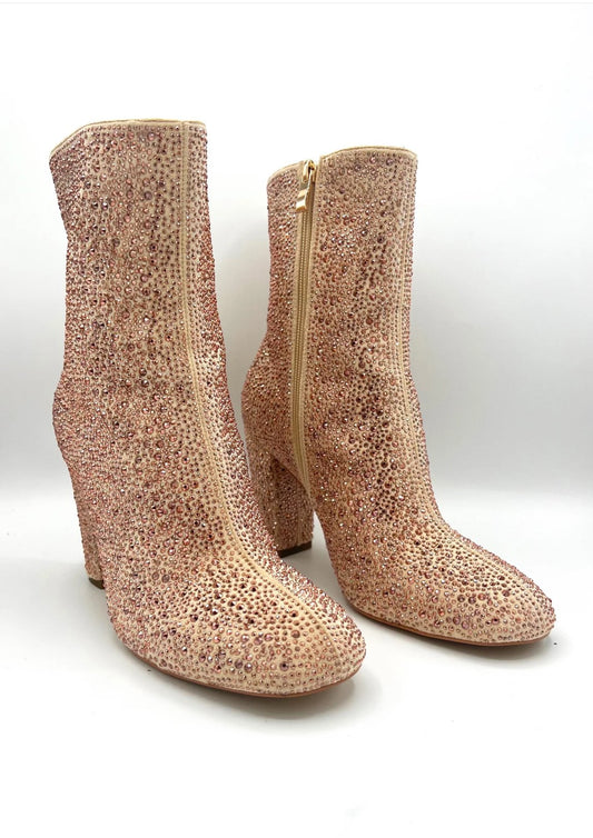 Littles Sparkler Bootie - Rose Gold