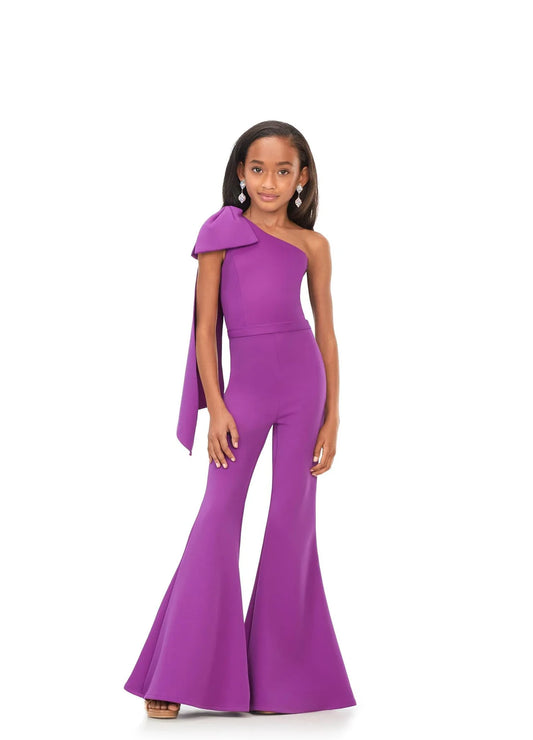ASHLEYlauren Kids Bow Jumpsuit 8155