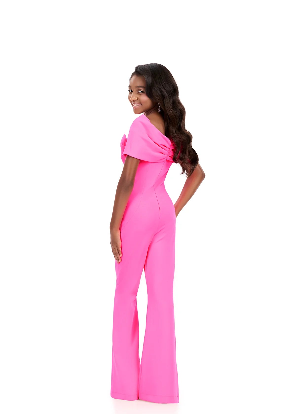ASHLEYlauren Kids Bow Jumpsuit 8372