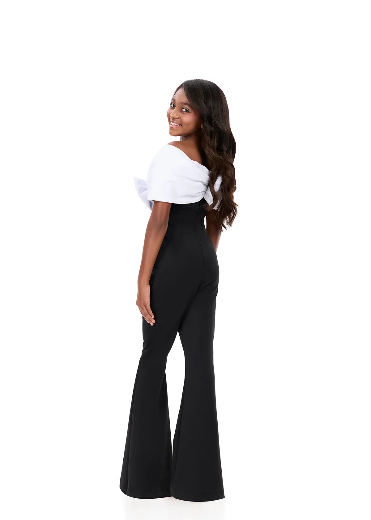 ASHLEYlauren Kids Bow Jumpsuit 8372