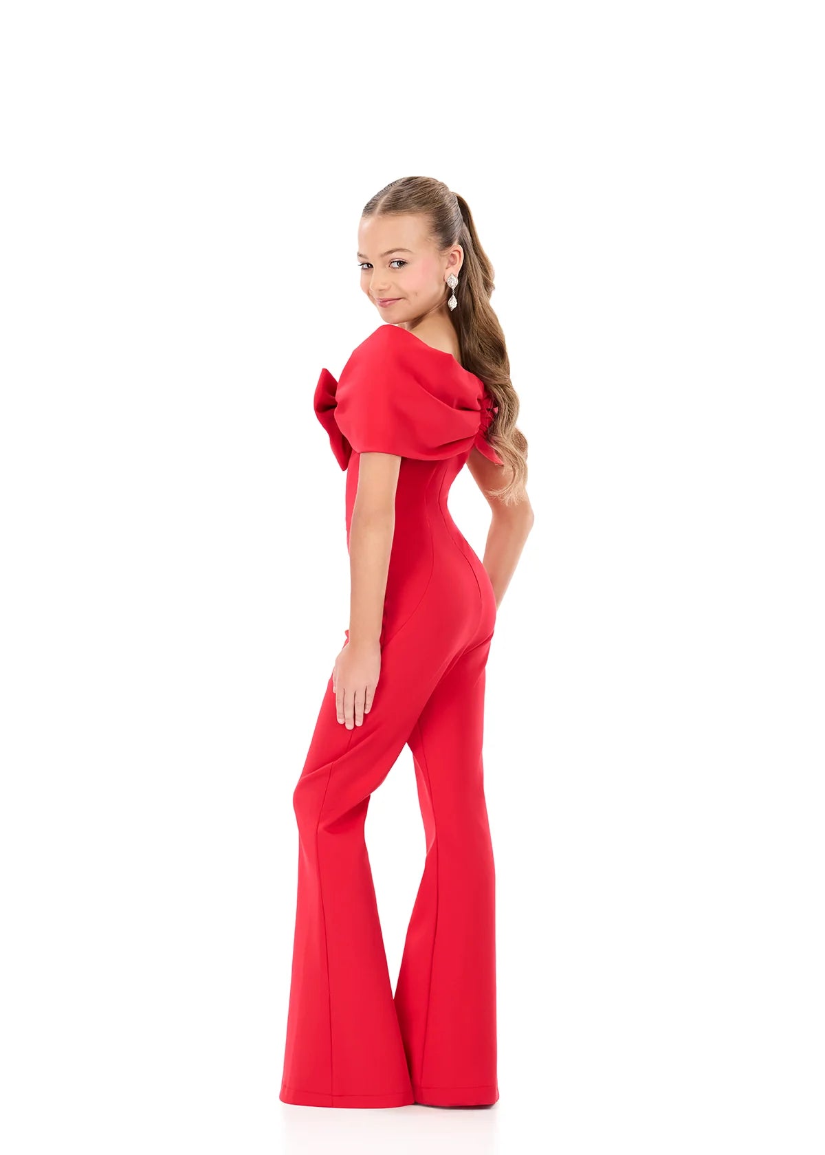 ASHLEYlauren Kids Bow Jumpsuit 8372