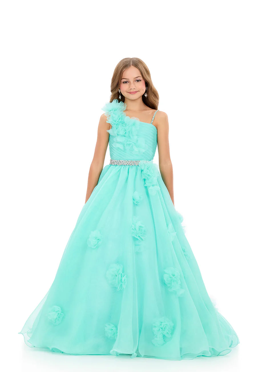 ASHLEYlauren Kids Organza Ball Gown 8380