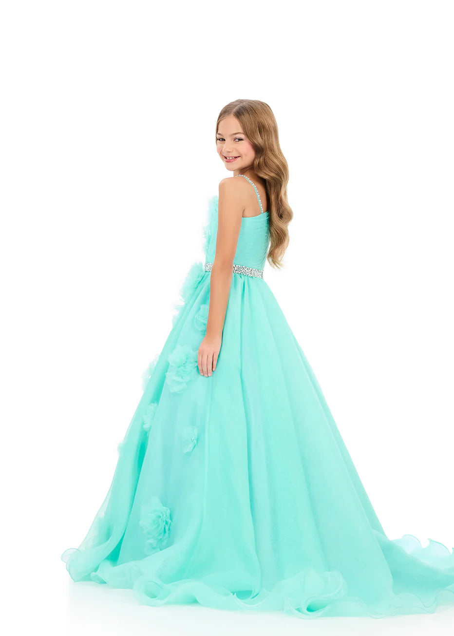 ASHLEYlauren Kids Organza Ball Gown 8380