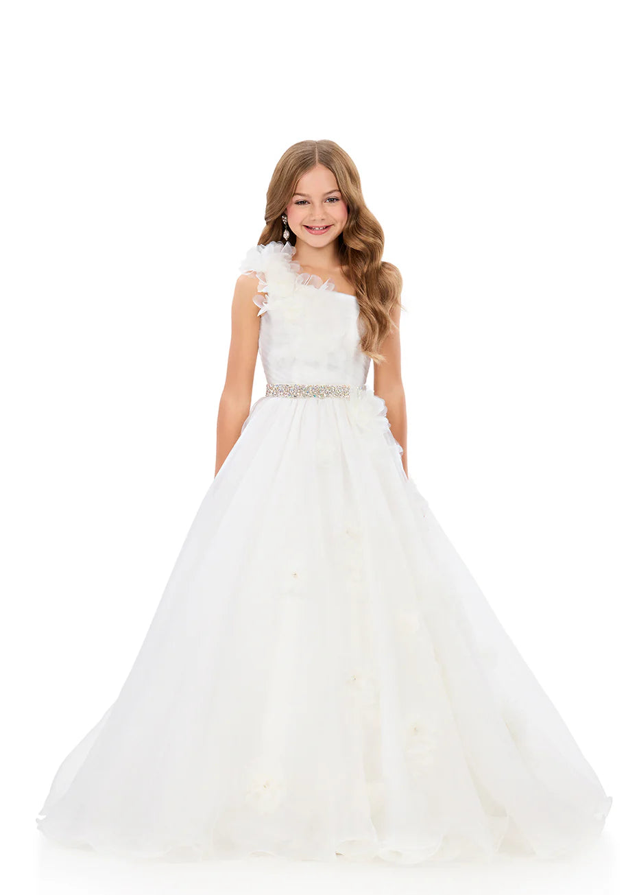 ASHLEYlauren Kids Organza Ball Gown 8380