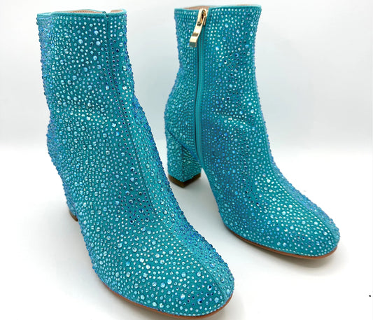 Kids Sparkler Bootie - Teal