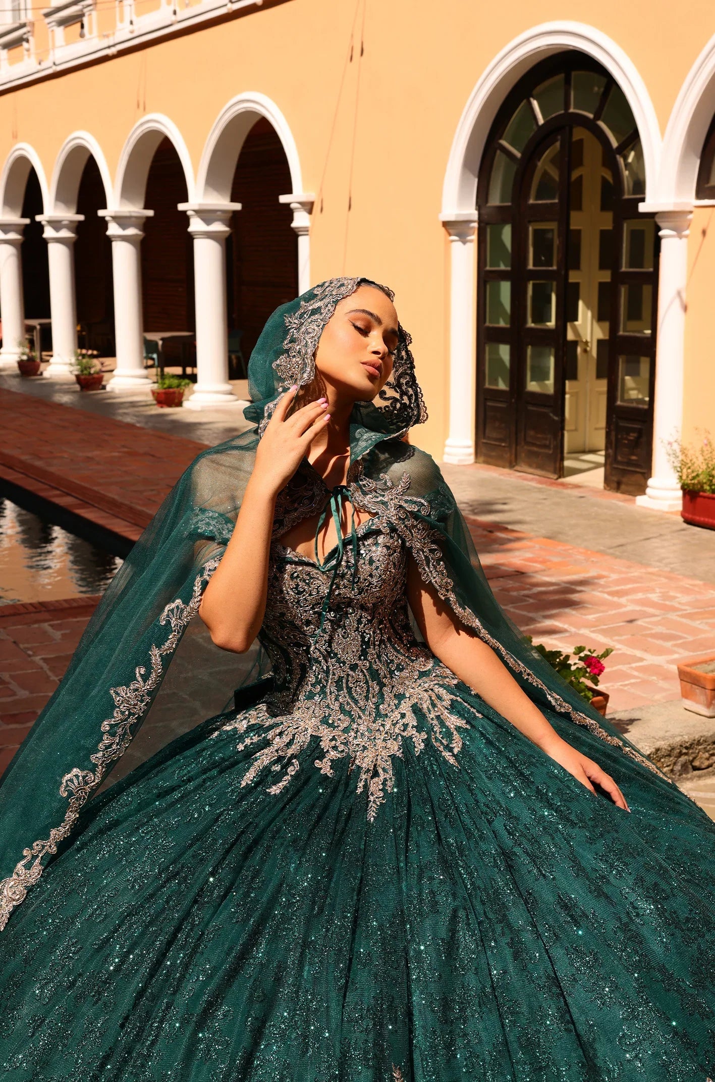 Amarra 54324 - Emerald/Gold Flirt Prom & Pageant Amarra 54324 - Emerald/Gold Flirt Prom & Pageant