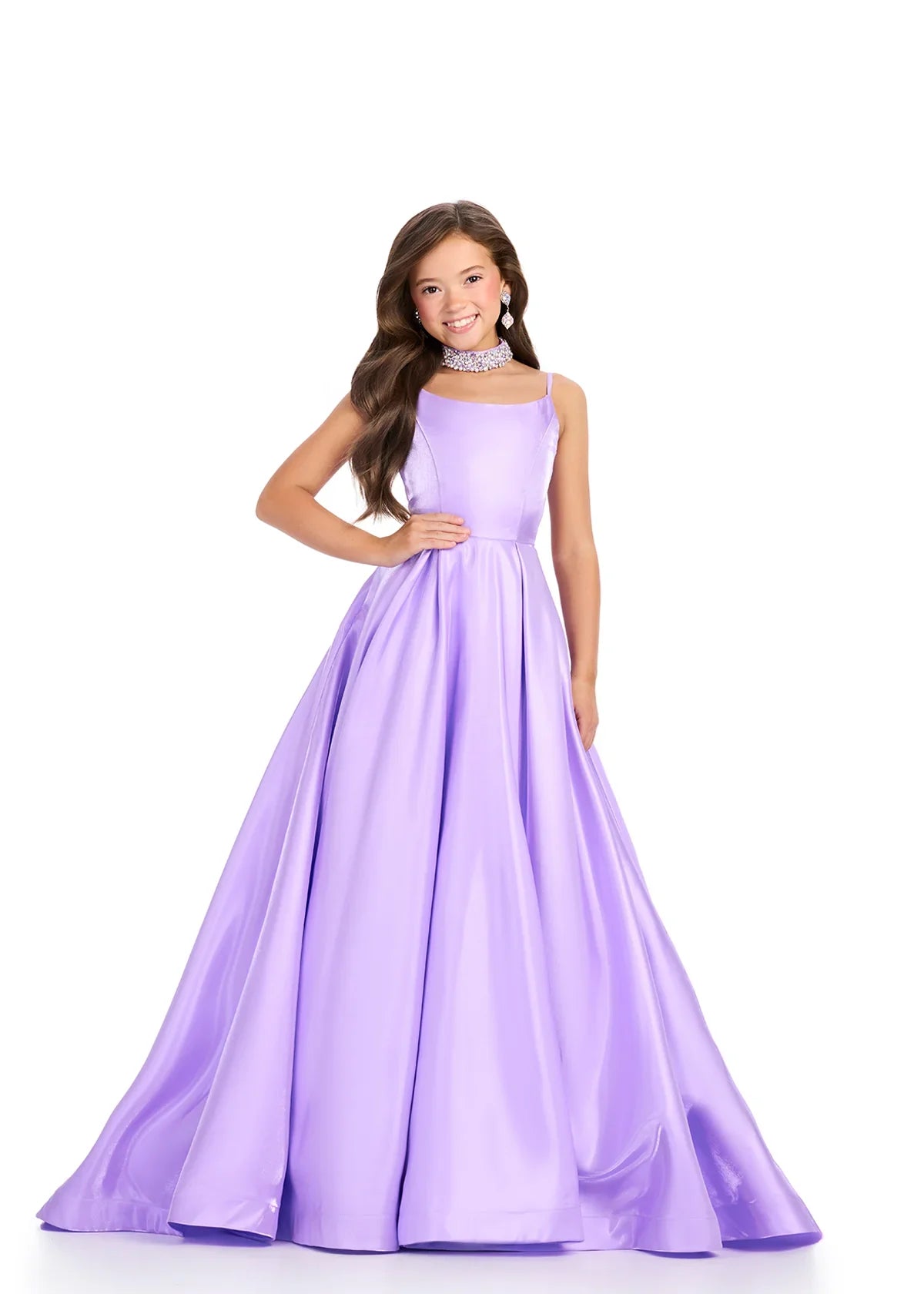 strapless open back dress ASHLEYlauren Kids Satin Ball Gown 8275 – Flirt Prom & Pageant