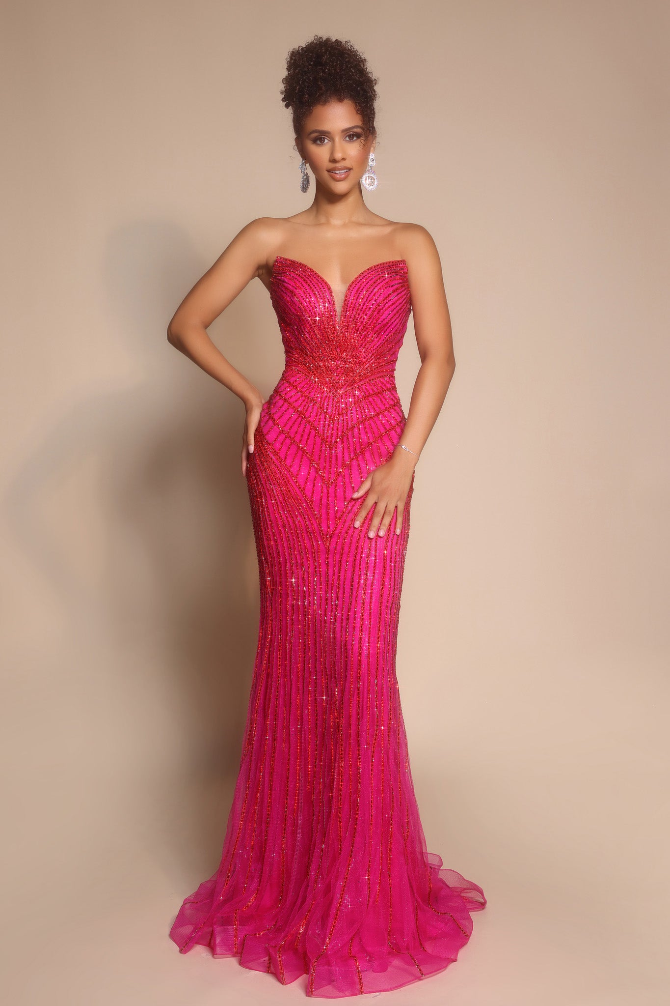 Portia and Scarlett Beaded Prom Dress PS26004