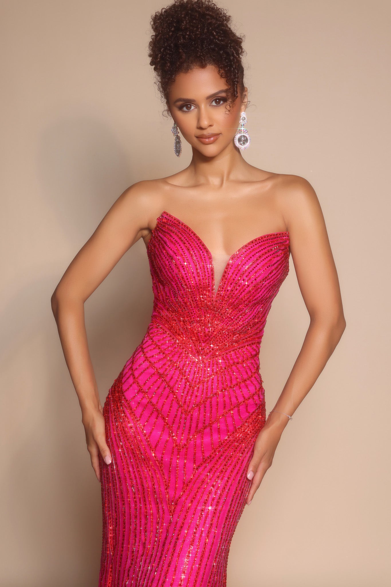 Portia and Scarlett Beaded Prom Dress PS26004