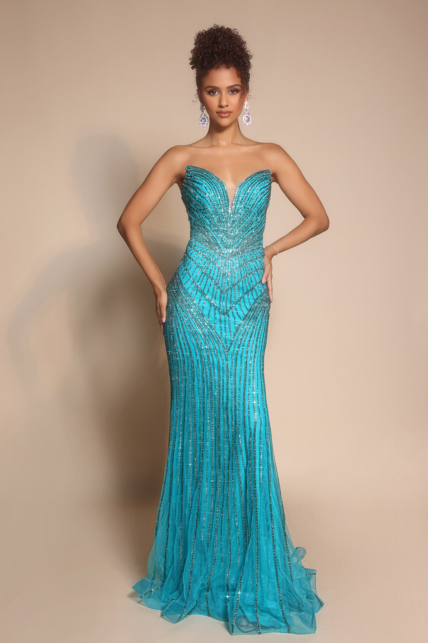 Portia and Scarlett Beaded Prom Dress PS26004