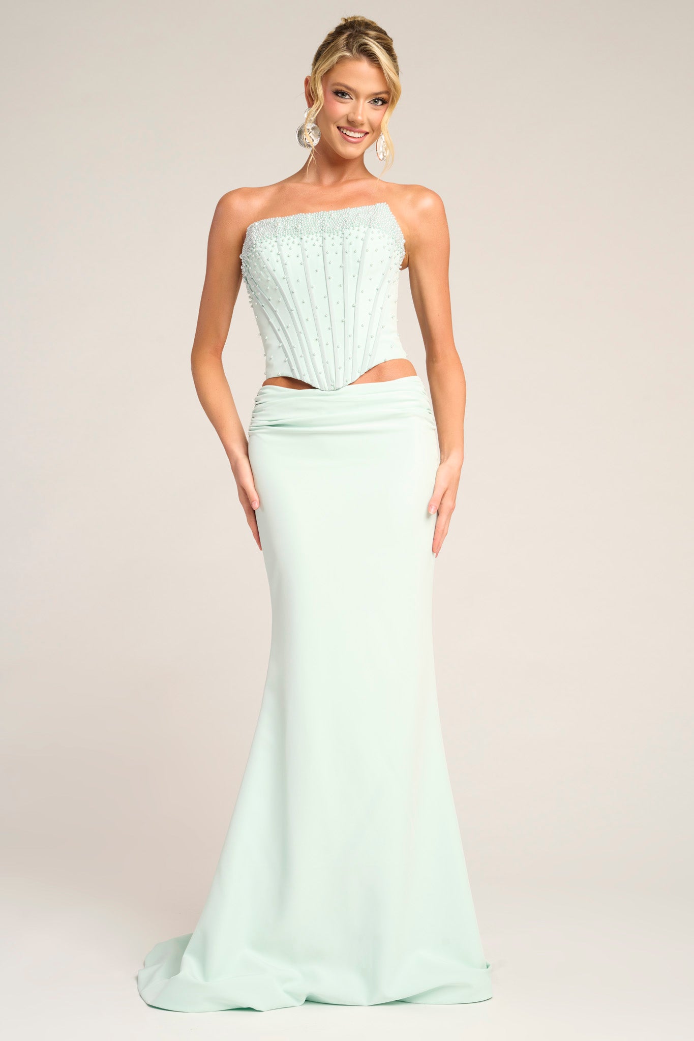 Portia and Scarlett Two Piece Corset Prom Dress PS26007