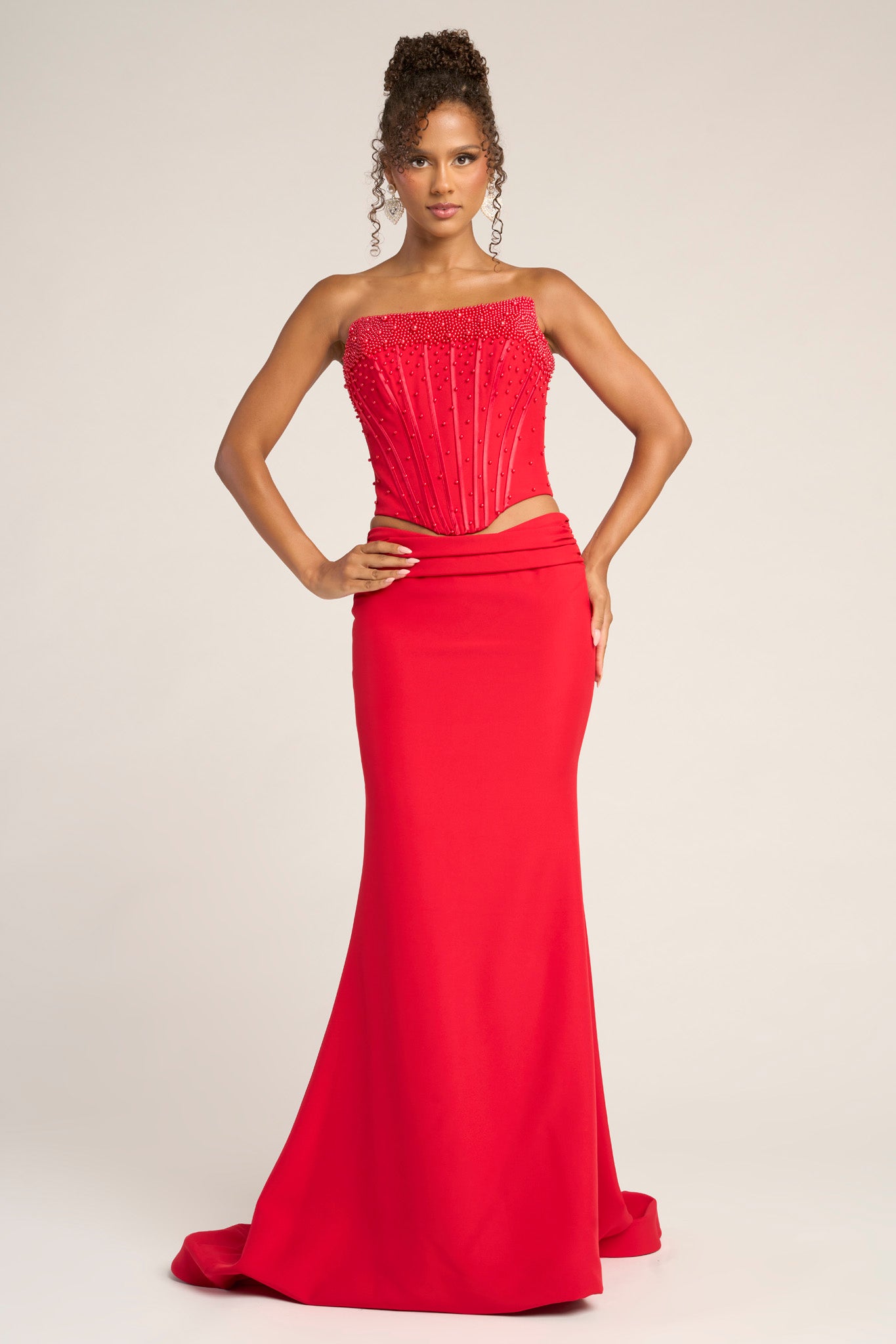 Portia and Scarlett Two Piece Corset Prom Dress PS26007