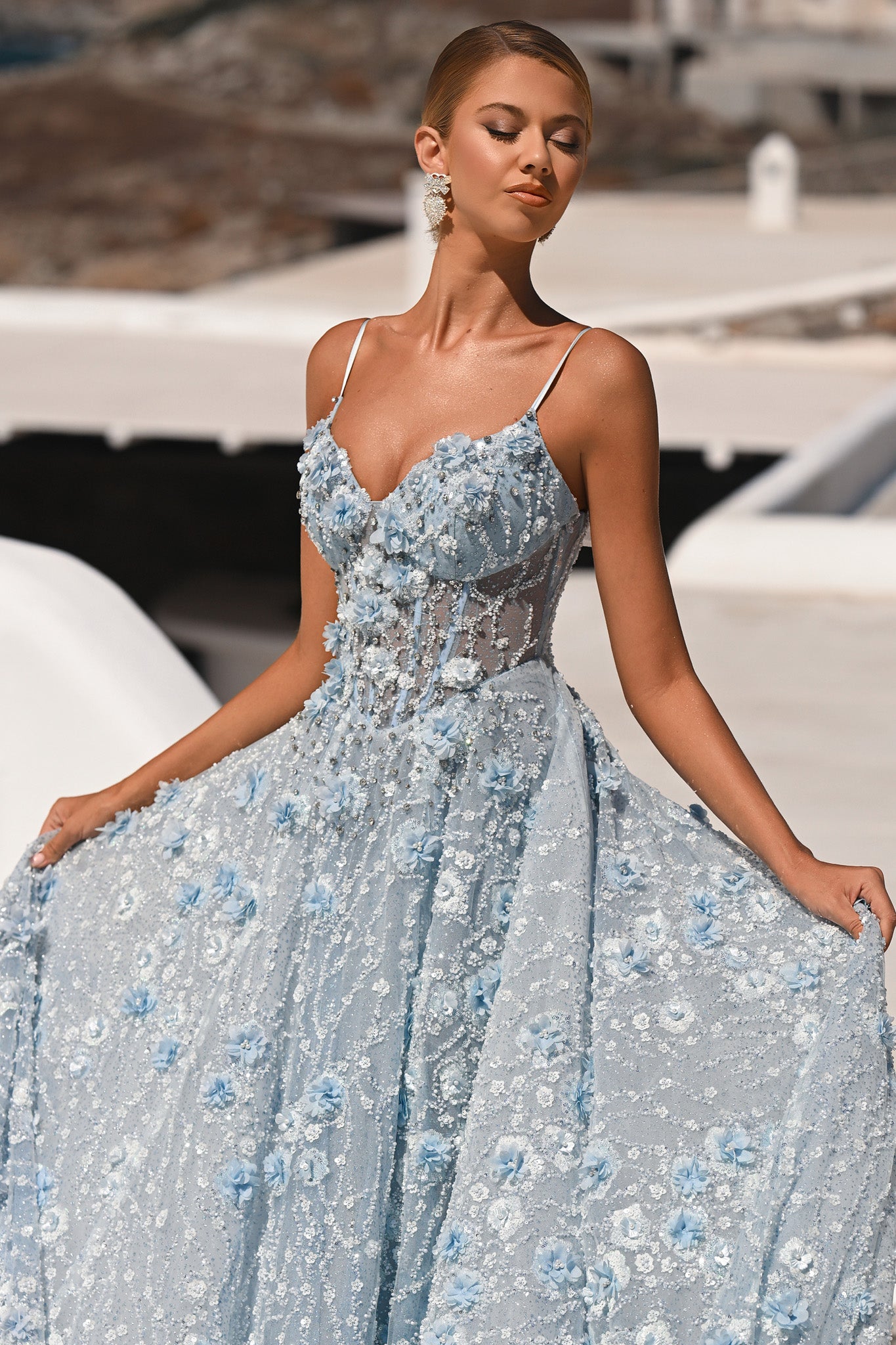 Portia and Scarlett 3D Floral Ball Gown Dress PS26027