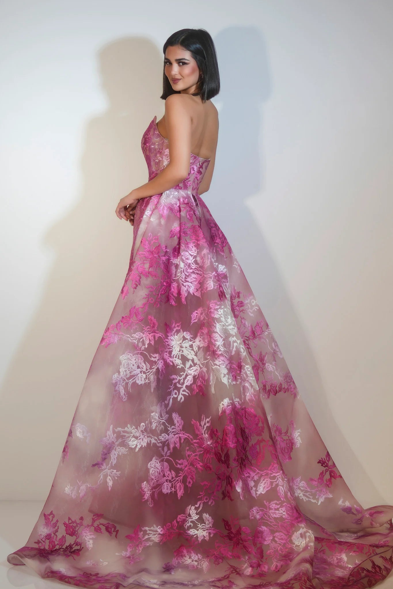 Portia and Scarlett Floral Prom Dress PS26035