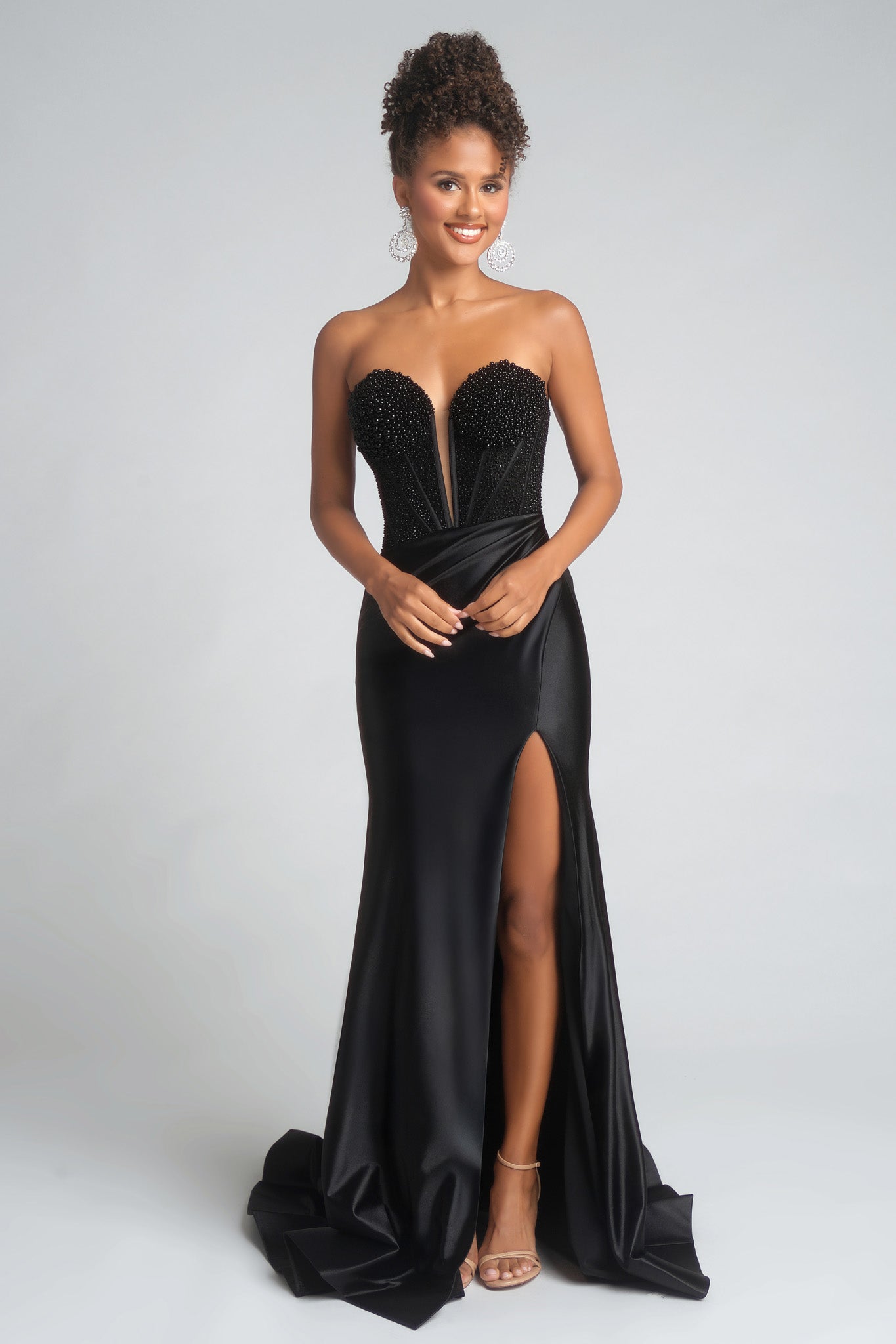 Portia and Scarlett Strapless Corset Prom Dress PS26039