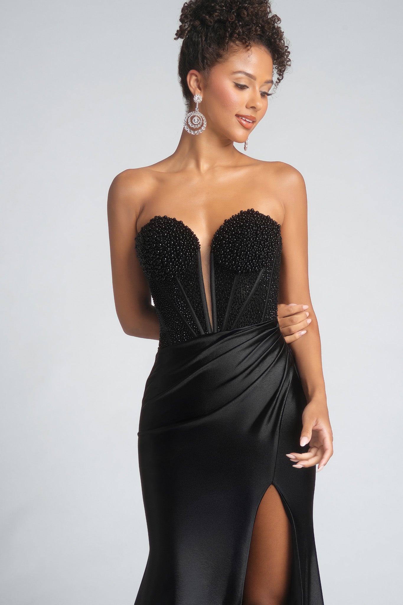 Portia and Scarlett Strapless Corset Prom Dress PS26039