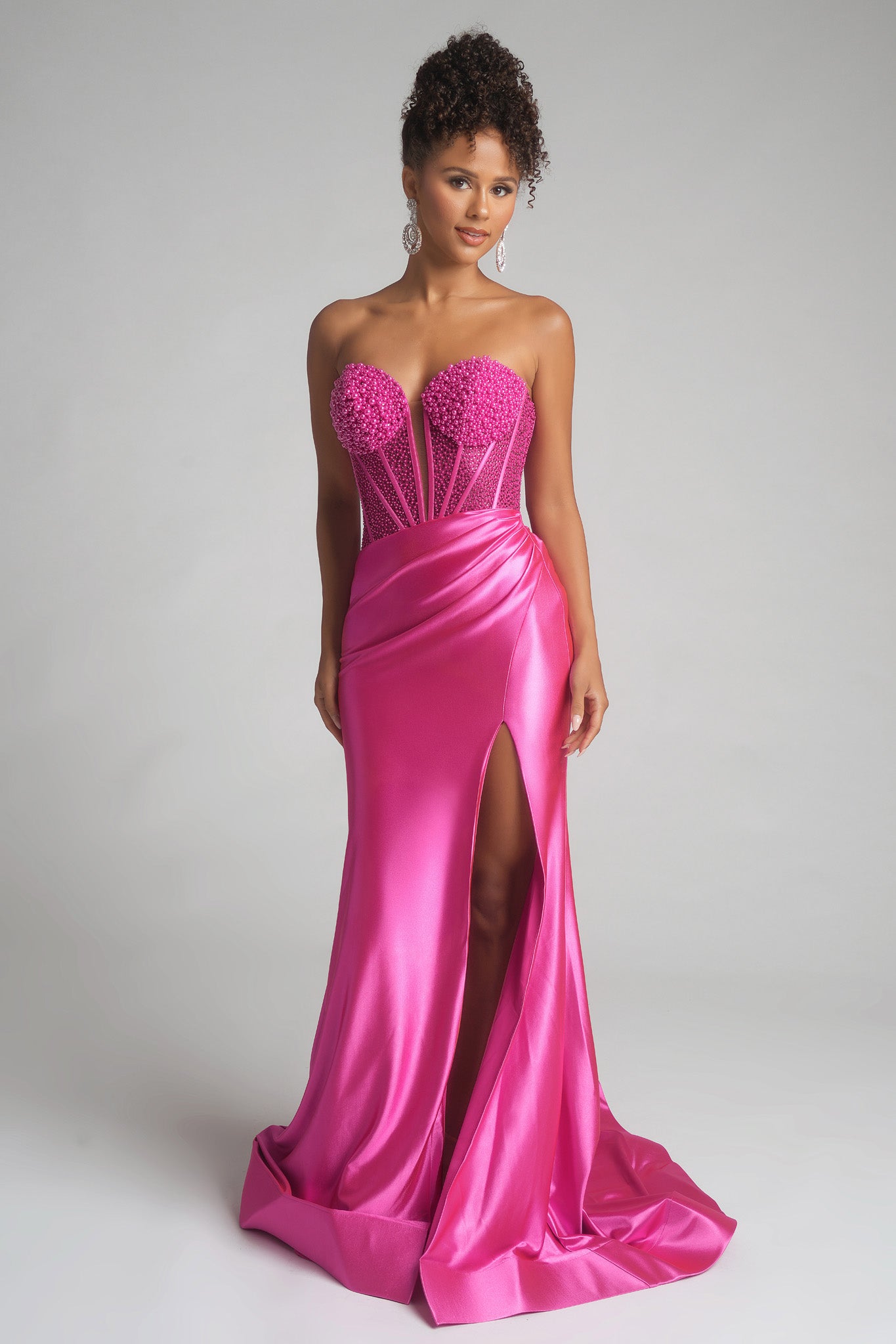 Portia and Scarlett Strapless Corset Prom Dress PS26039