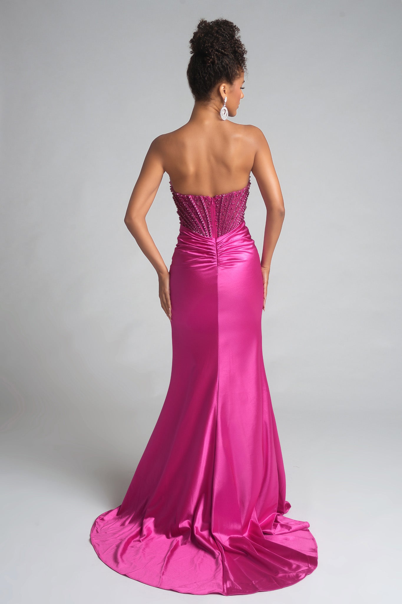 Portia and Scarlett Strapless Corset Prom Dress PS26041