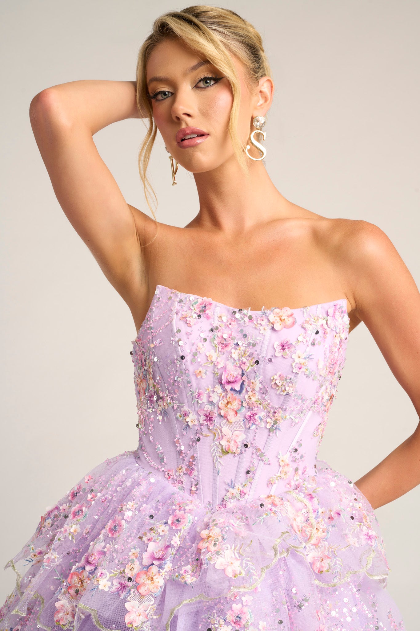 Portia and Scarlett Strapless Ball Gown Prom Dress PS26051