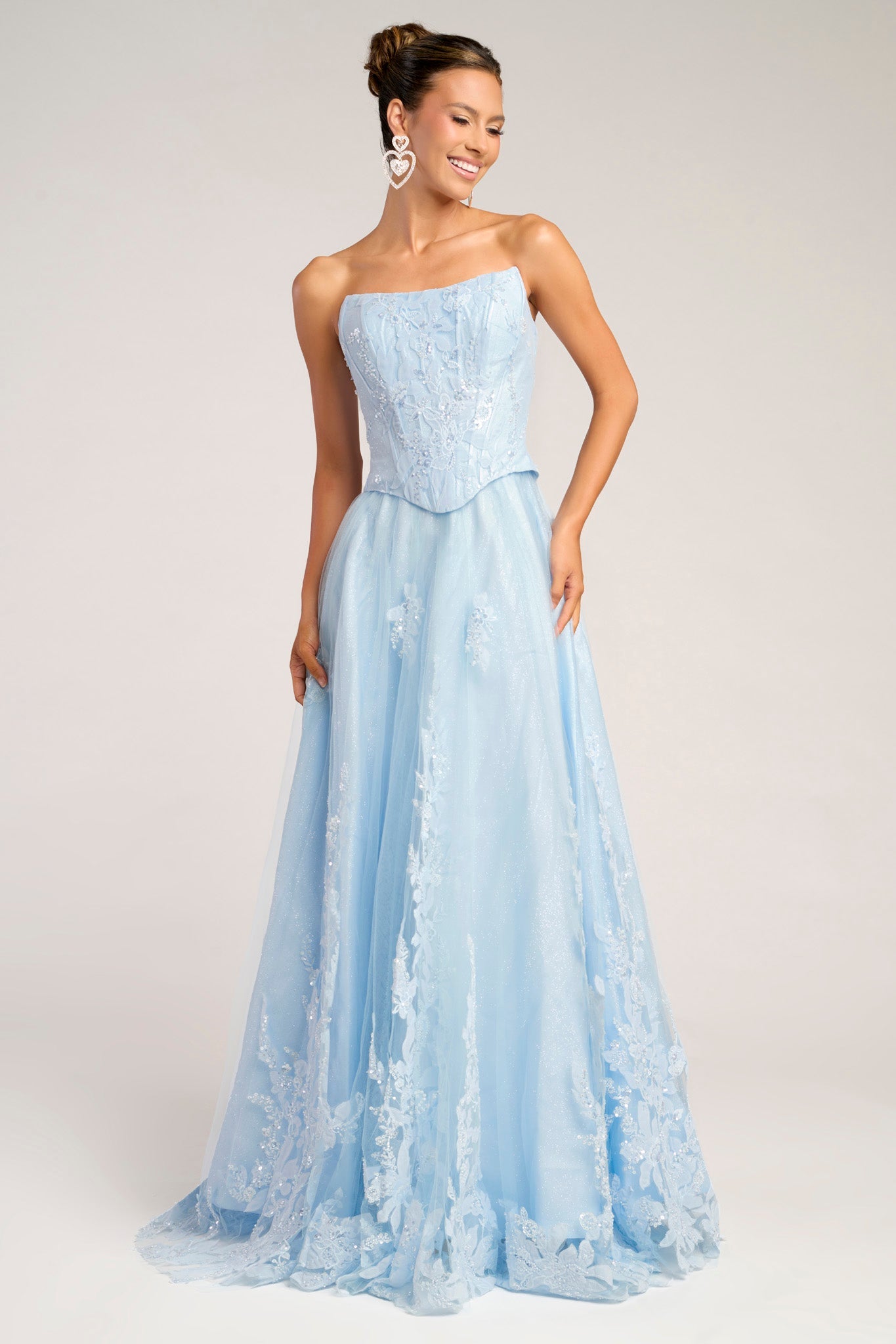 Portia and Scarlett Two Piece A-line Lace Prom Dress PS26061