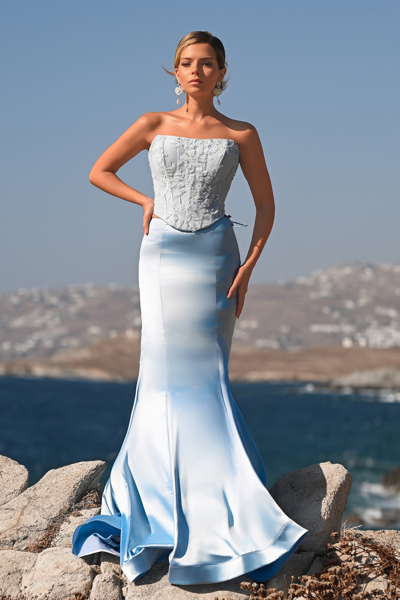 Portia and Scarlett Two Piece Corset Prom Dress PS26092
