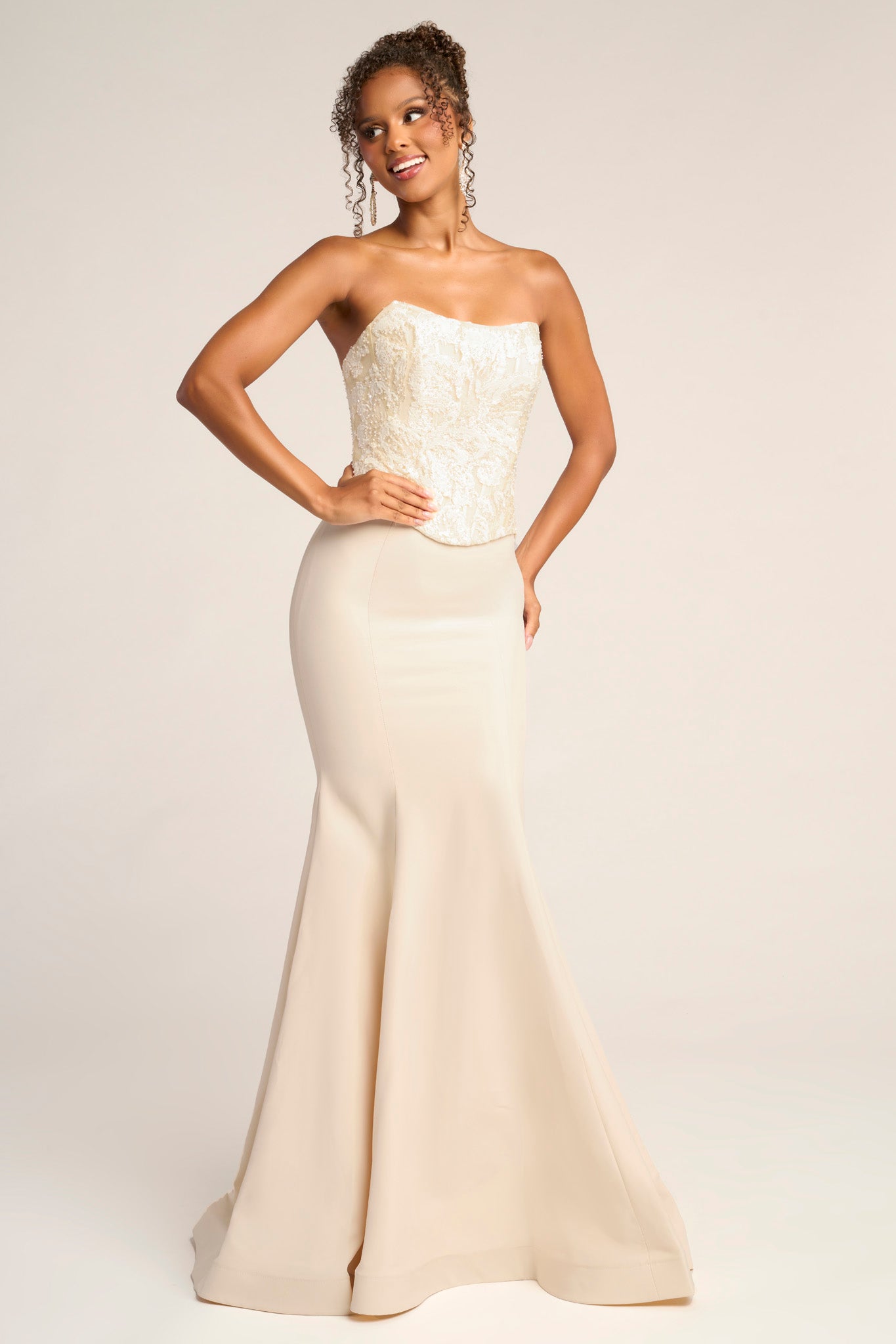 Portia and Scarlett Two Piece Corset Prom Dress PS26092