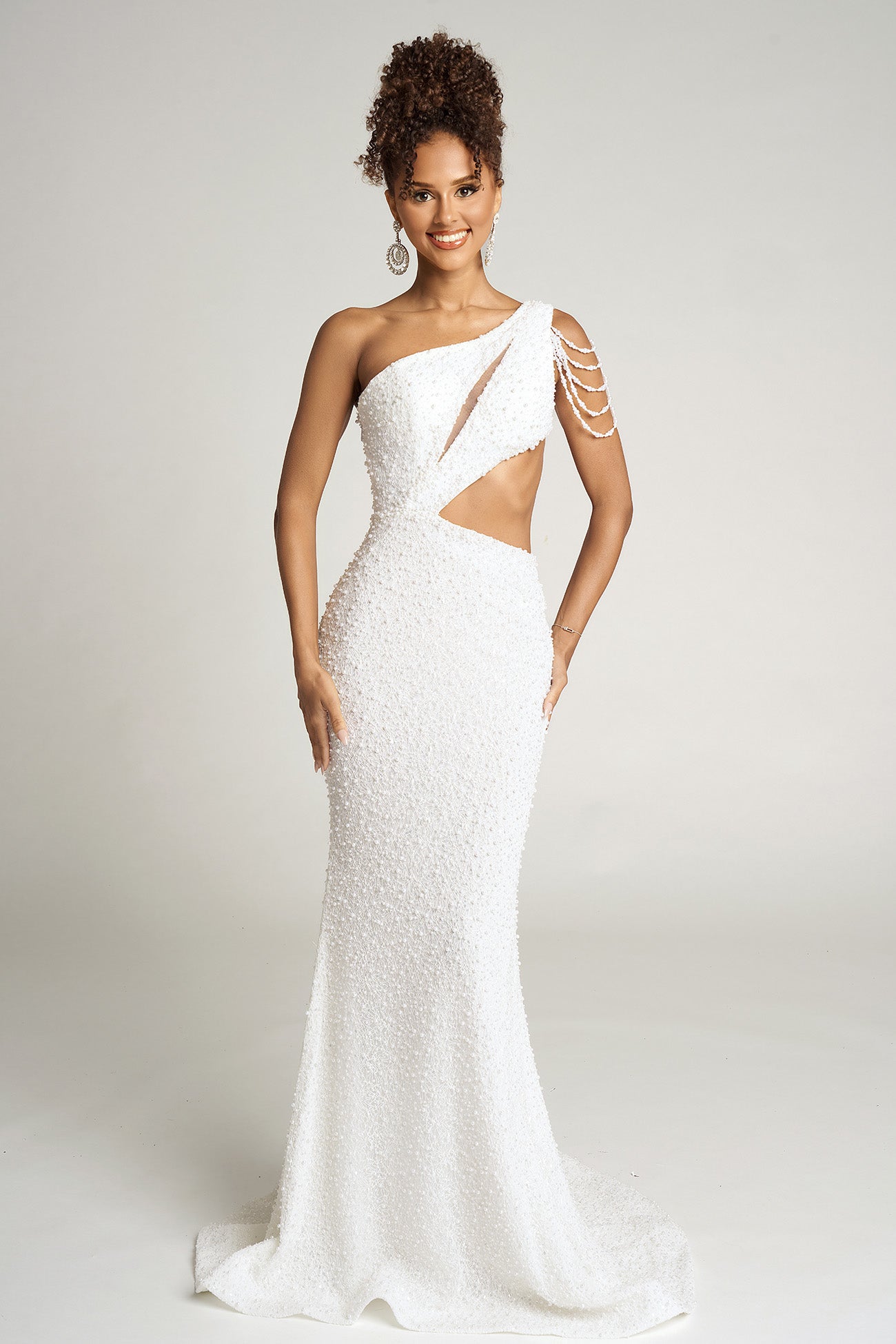Portia and Scarlett One Shoulder Cut Out Prom Dress PS26115