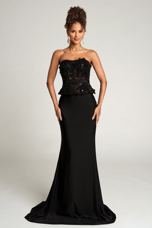 Portia and Scarlett Strapless Fitted Prom Dress PS26124