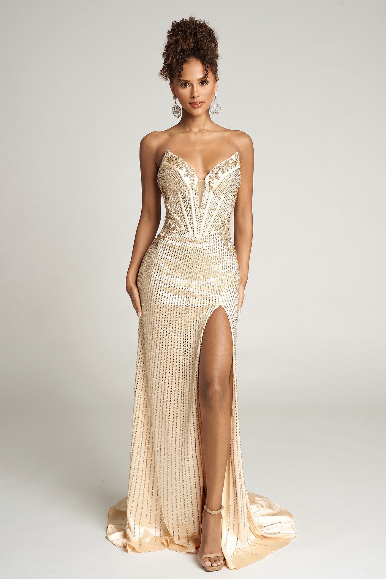 Portia and Scarlett Strapless Corset Prom Dress PS26147