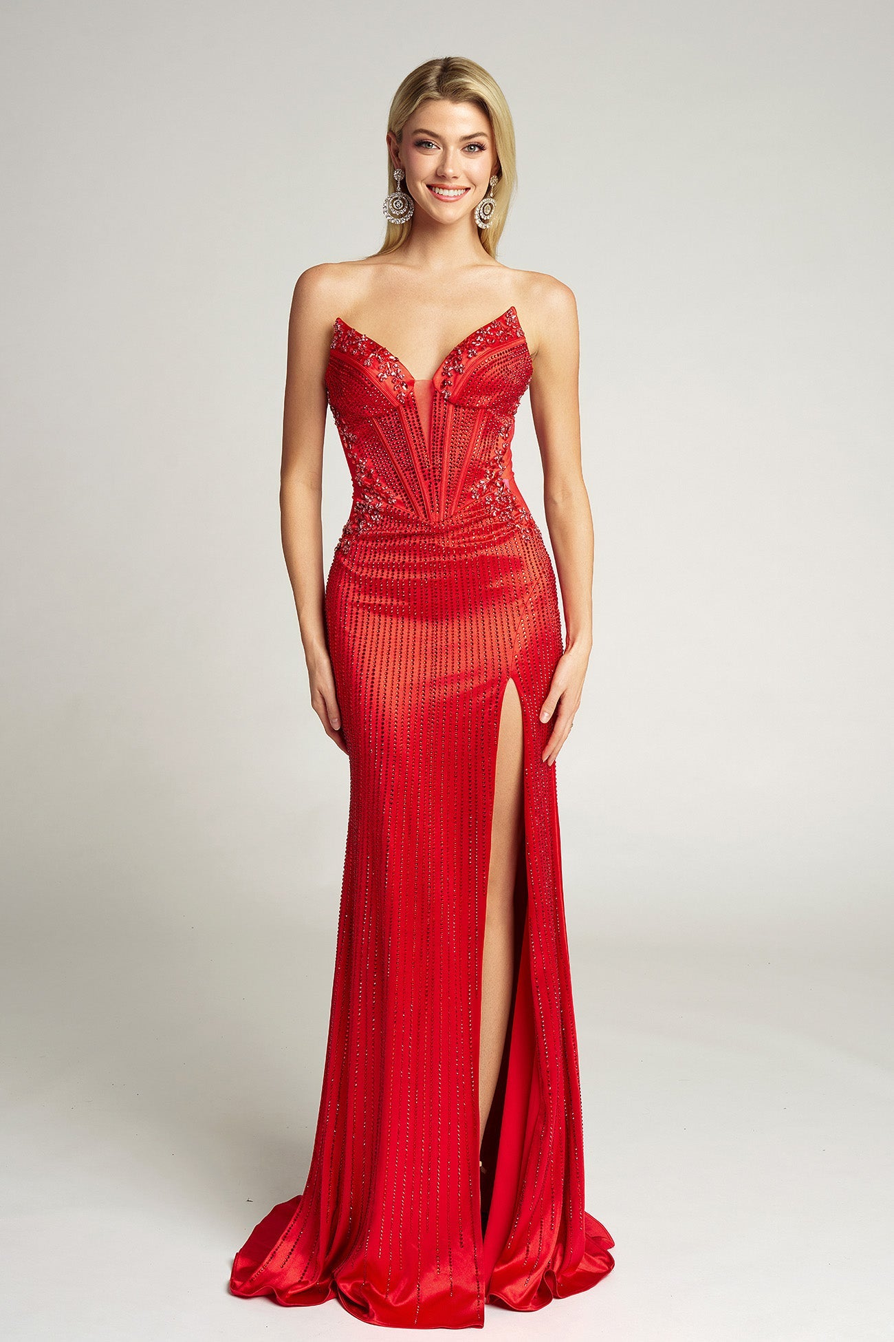 Portia and Scarlett Strapless Corset Prom Dress PS26147