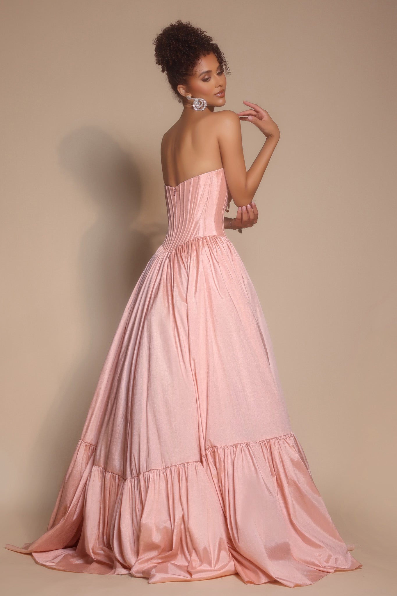 Portia and Scarlett Strapless Bow Prom Dress PS26148