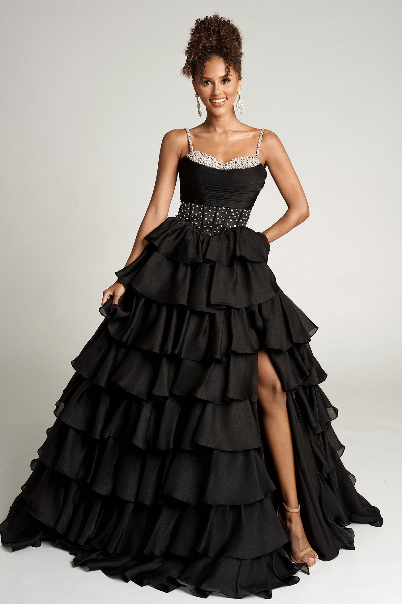 Portia and Scarlett Ruffle Ballgown Prom Dress PS26155