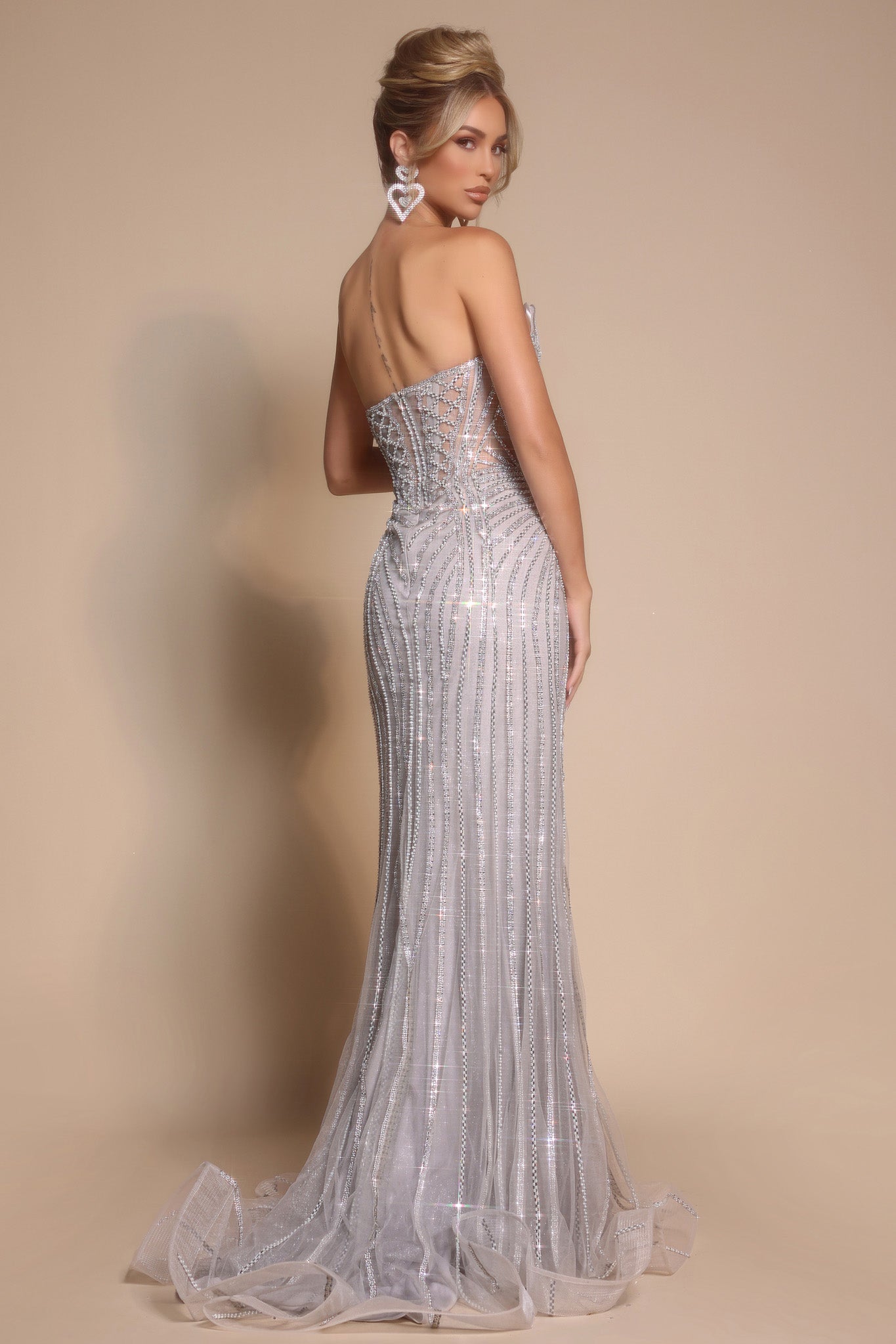 Portia and Scarlett Strapless Corset Prom Dress PS26156