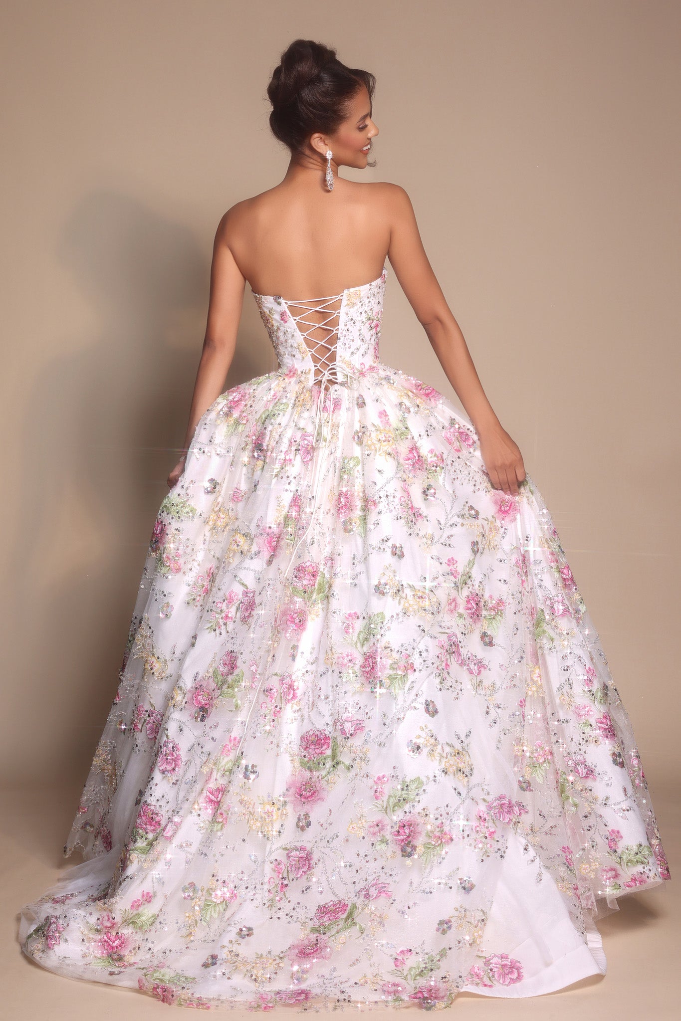 Portia and Scarlett Floral Ball Gown PS26215