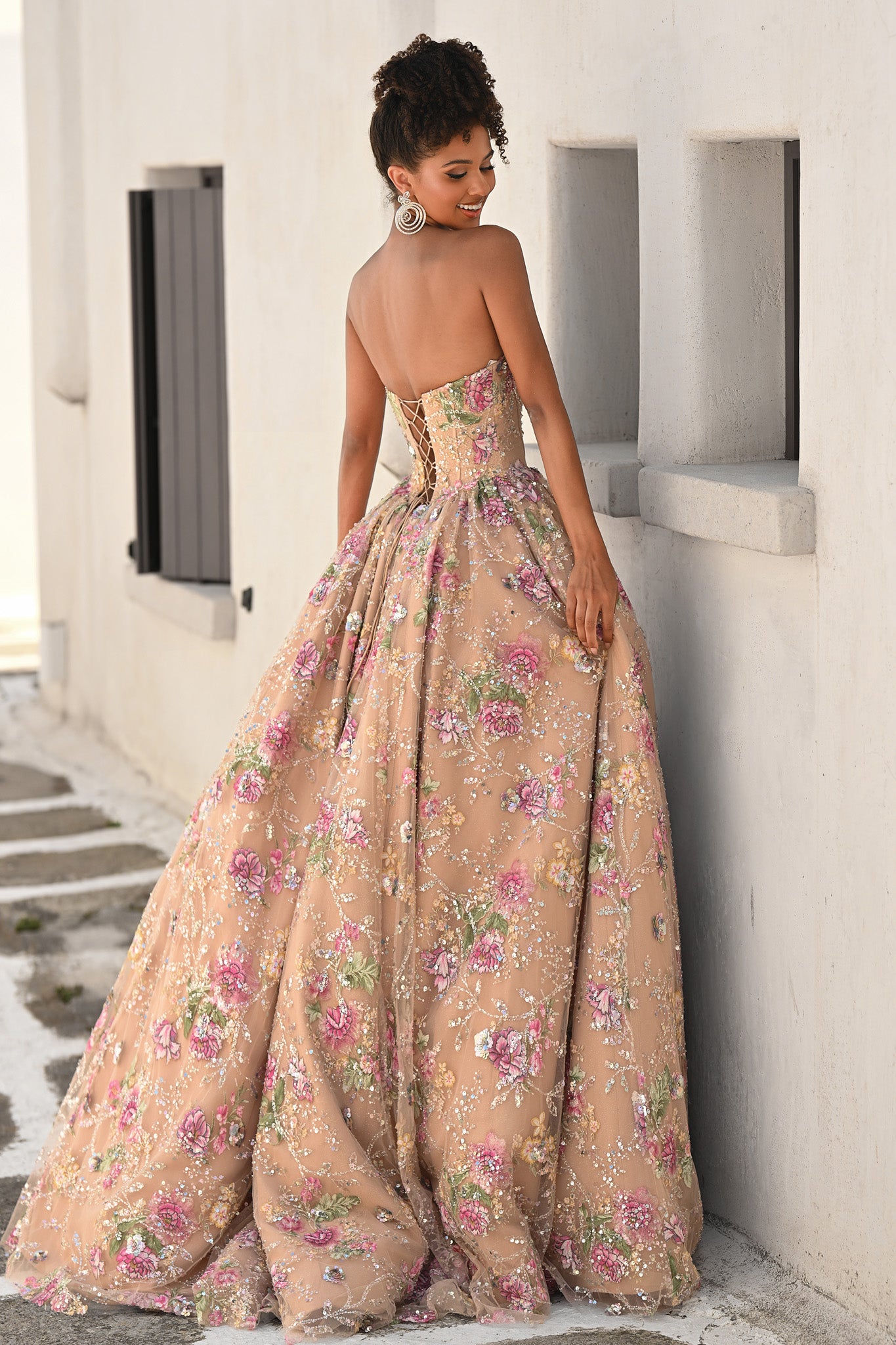 Portia and Scarlett Floral Ball Gown PS26215